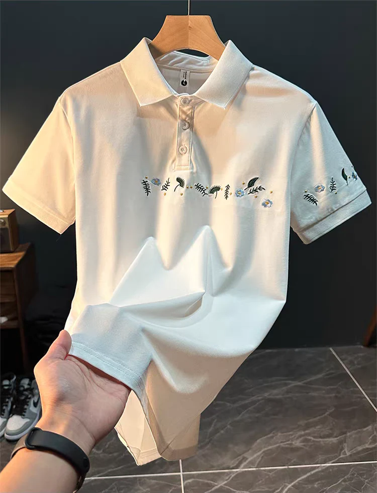 Botanic Trail Embroidered Piqué Polo T-Shirt - Image 3