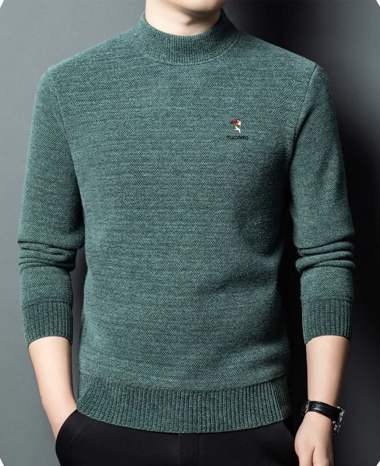 Emerald Dusk Knit Pullover - Image 3