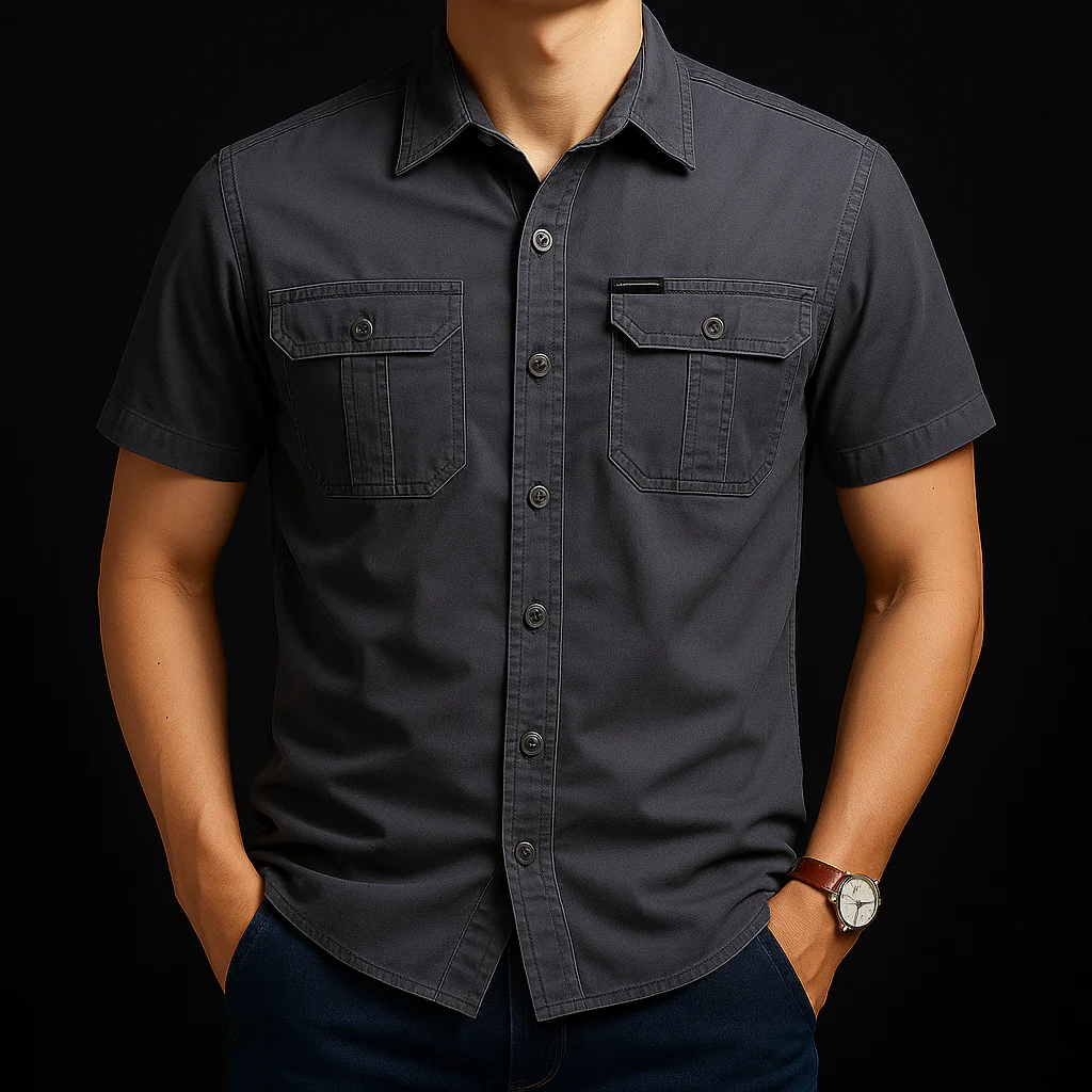 Exquiso Cotton Cargo Half Sleeve Shirts - Image 4