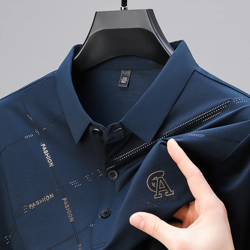 Geoluxe Pattern Accent Polo T-Shirt - Image 3