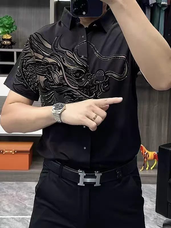 Obsidian Dragoncrest Luxe Formal Shirt - Image 3