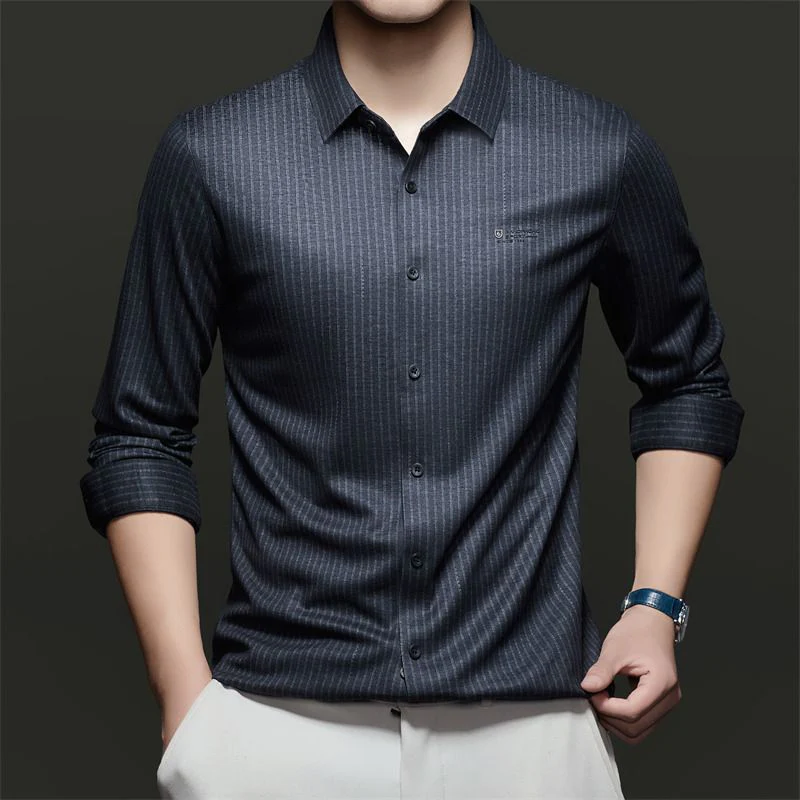 Obsidian Pinstripe Signature Formal Shirt - Image 3