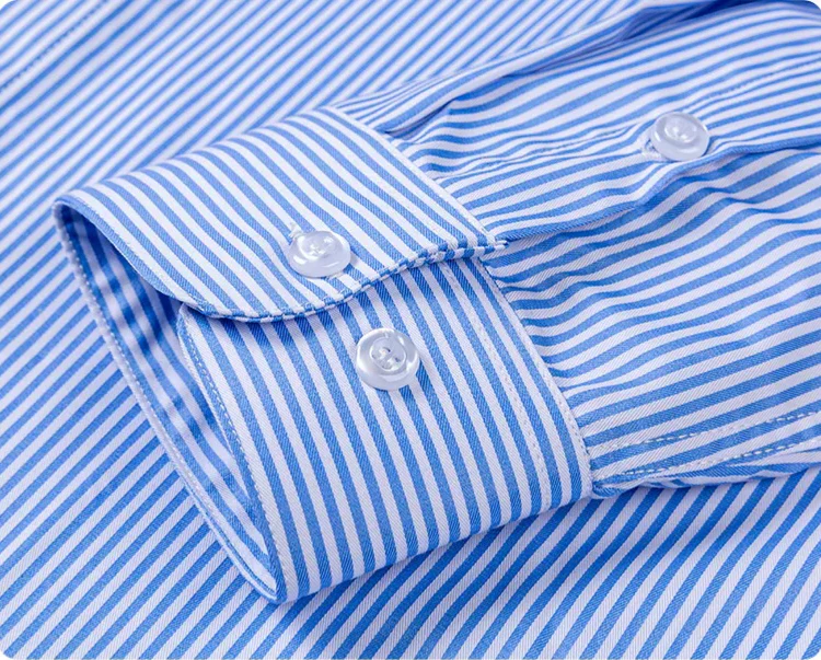 Pinstripe Mirage Cotton Formal Shirt - Image 5