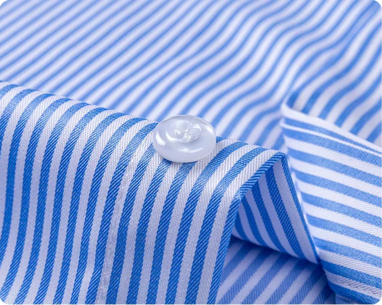 Pinstripe Mirage Cotton Formal Shirt - Image 6