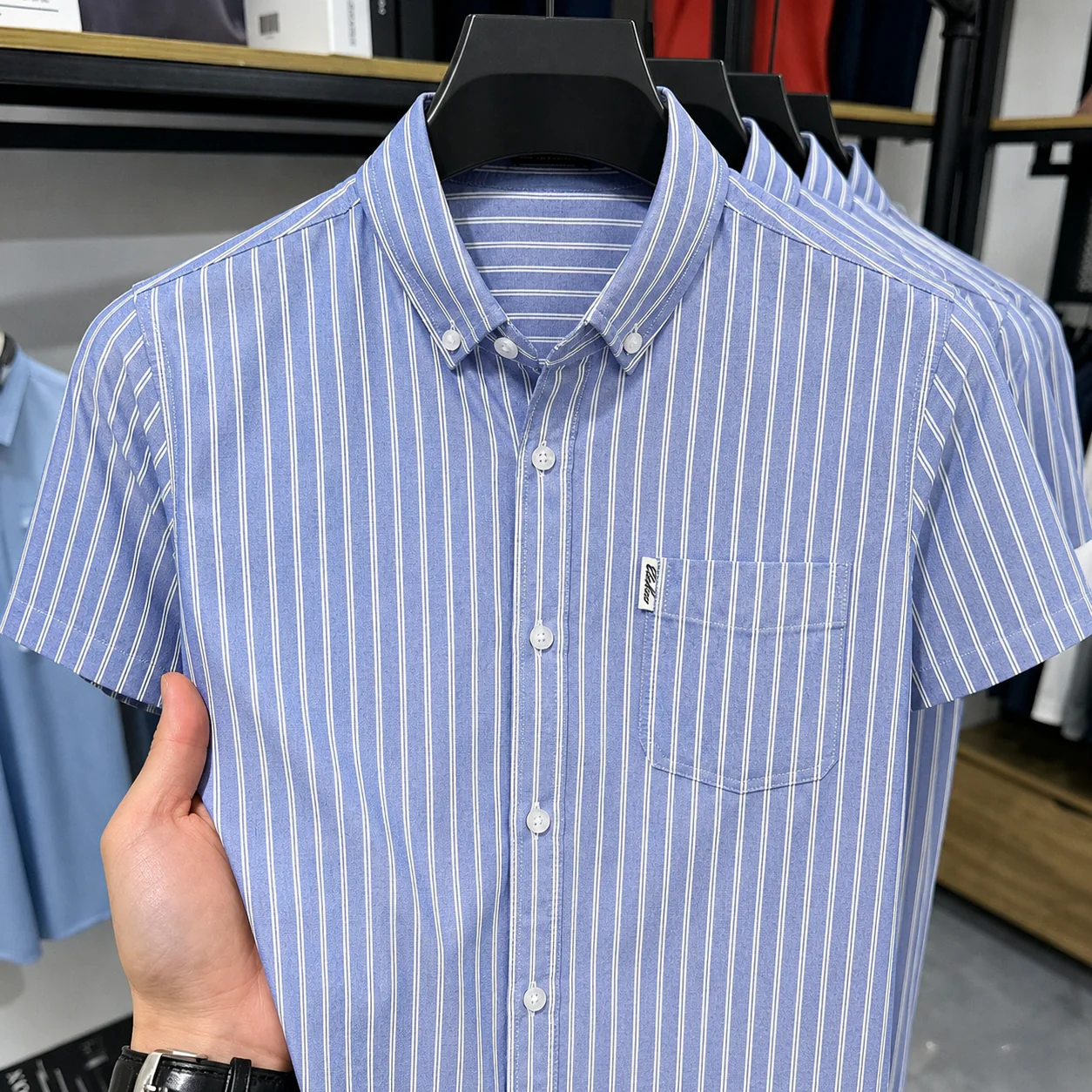 Stratos Edge Vertical Stripe Shirt - Image 3