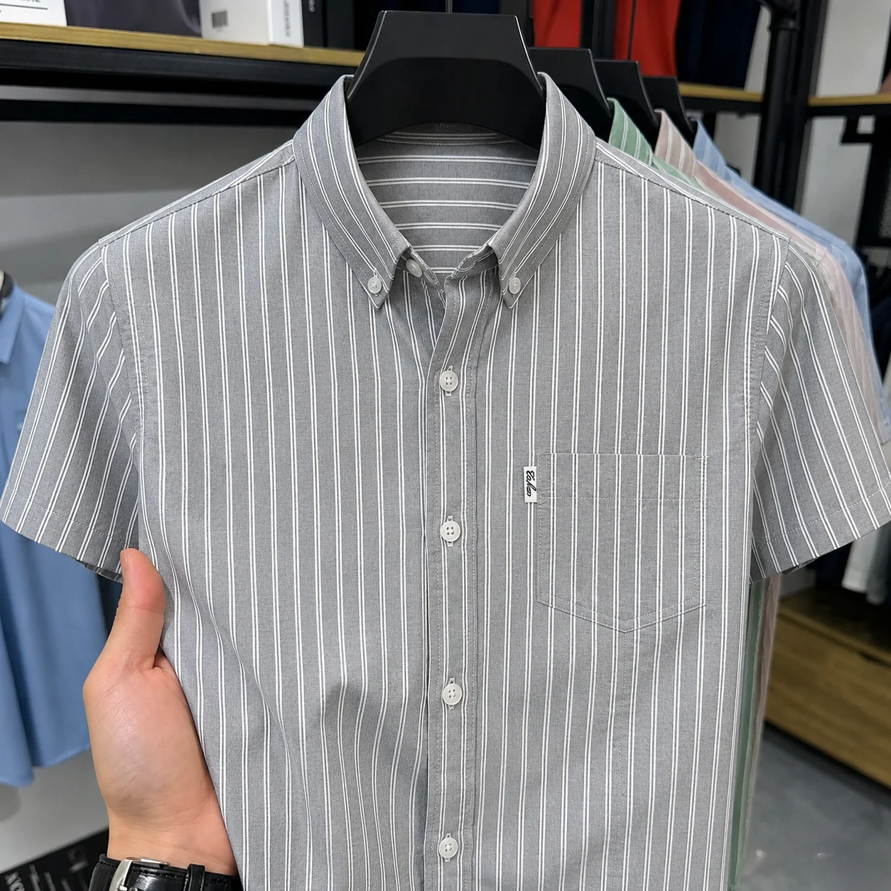 Stratos Edge Vertical Stripe Shirt - Image 4