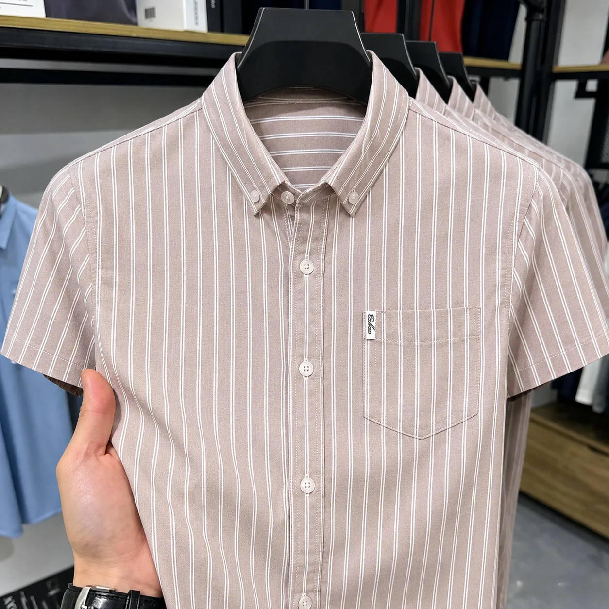 Stratos Edge Vertical Stripe Shirt - Image 6