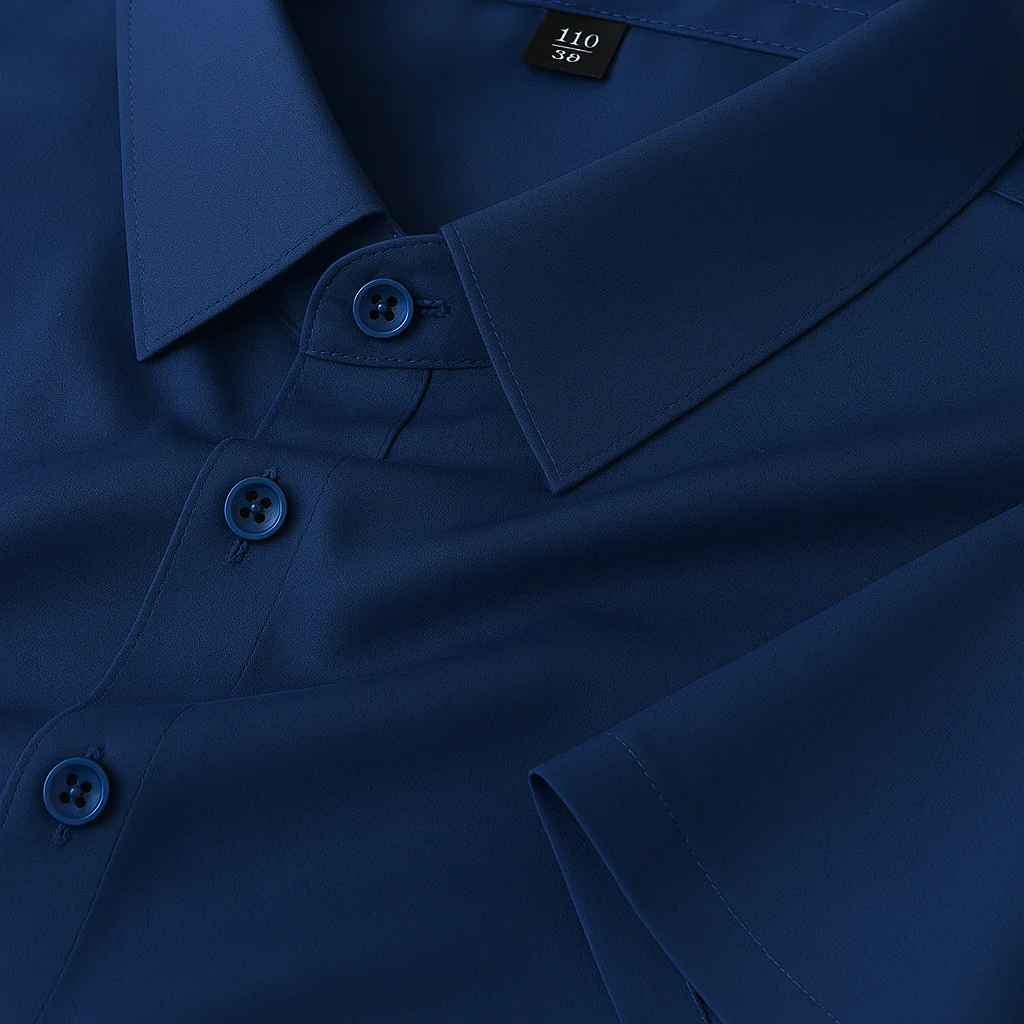 Veluxe Signature Satin Half Sleeve Shirt - Image 3