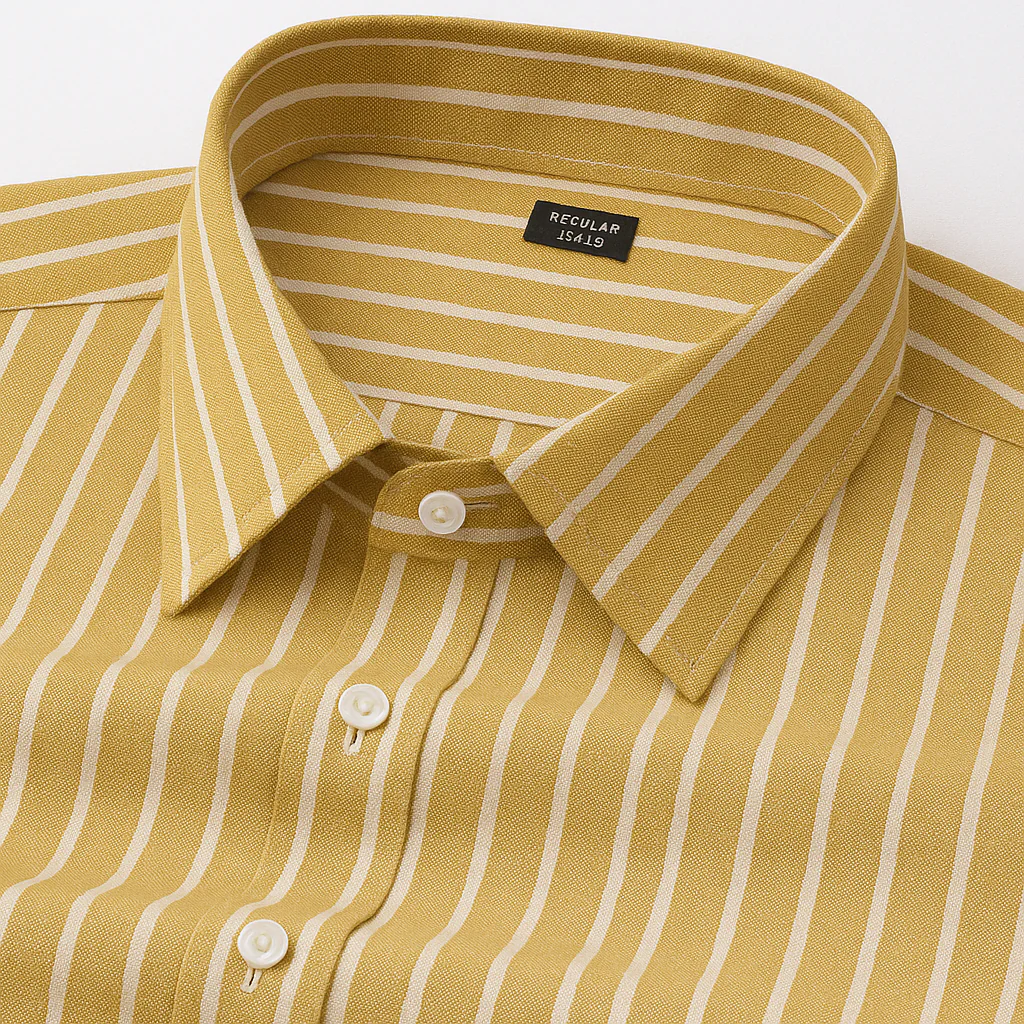 Vertical Luxe Striped Cotton Shirt - Image 3