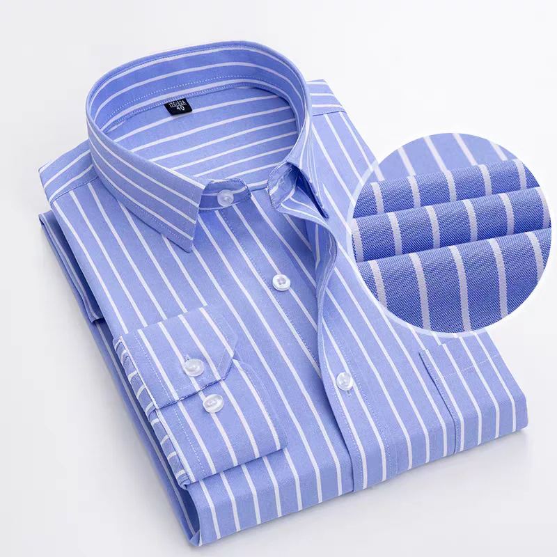 Vertical Luxe Striped Cotton Shirt - Image 5